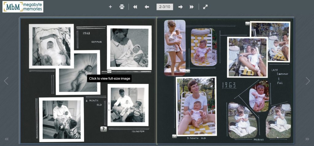 flipbook screenshot Interactive Digital Photo Album